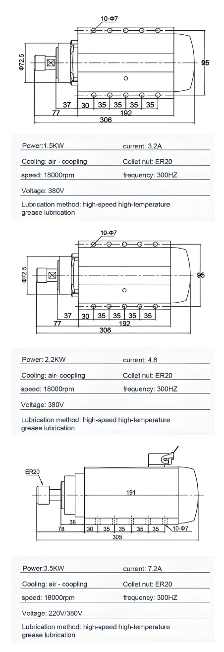 WHD Air Cooled Spindle