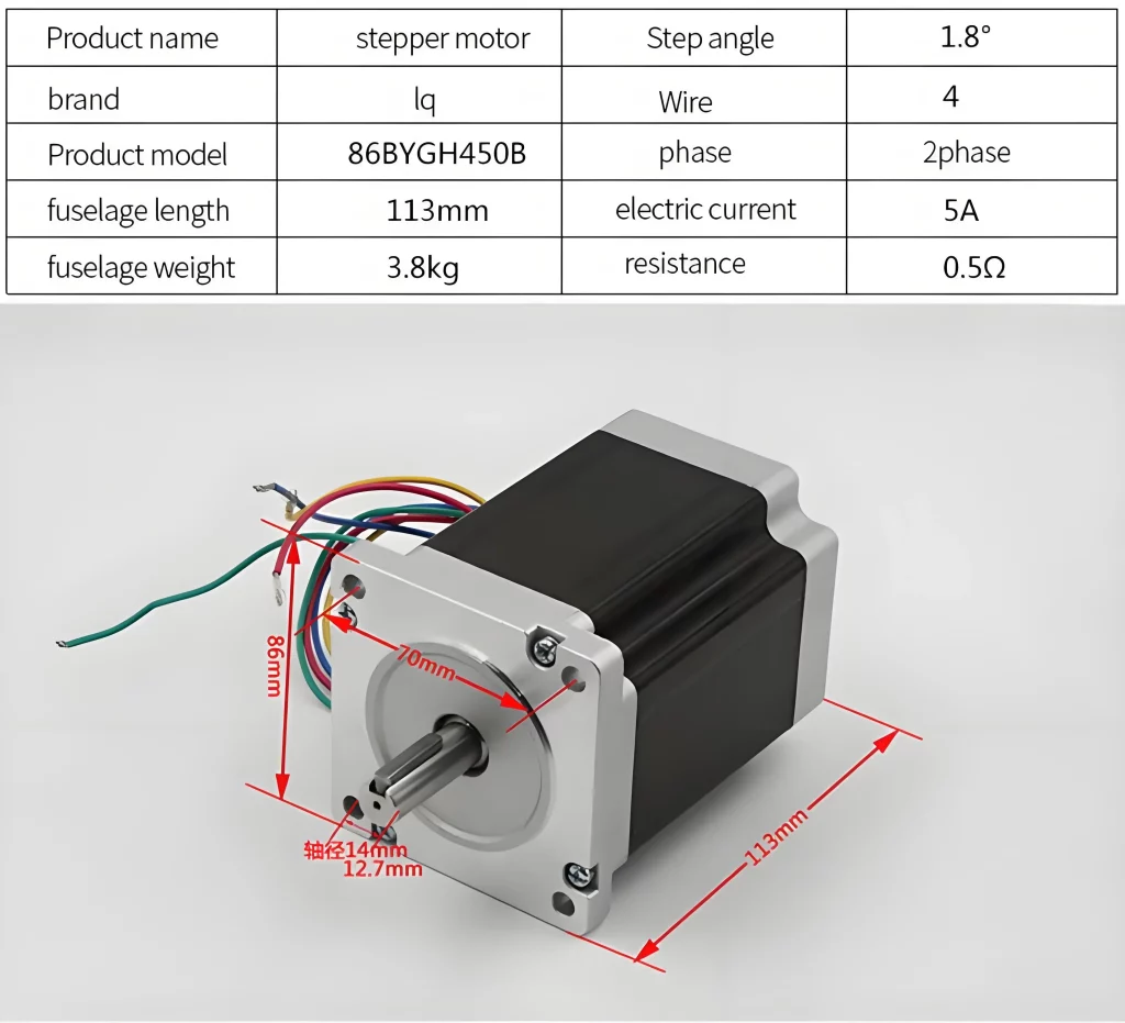 NEMA34 Stepper motor and driver